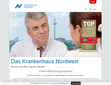 Tablet Screenshot of krankenhaus-nordwest.de